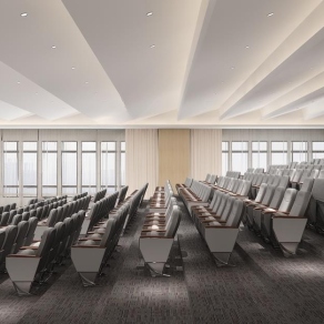 现代多功能厅报告厅3D模型下载